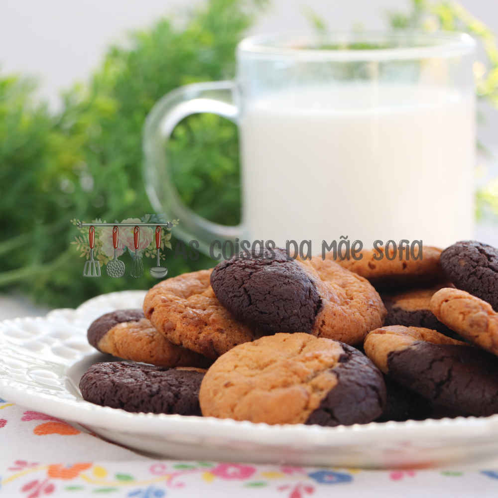 Bolachas de Baunilha e Chocolate