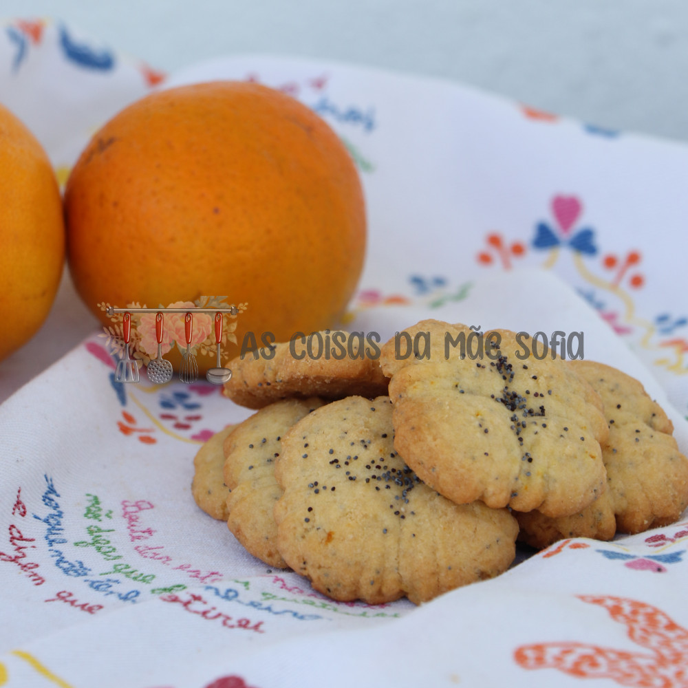 Bolachas de Laranja e Sementes de Papoila