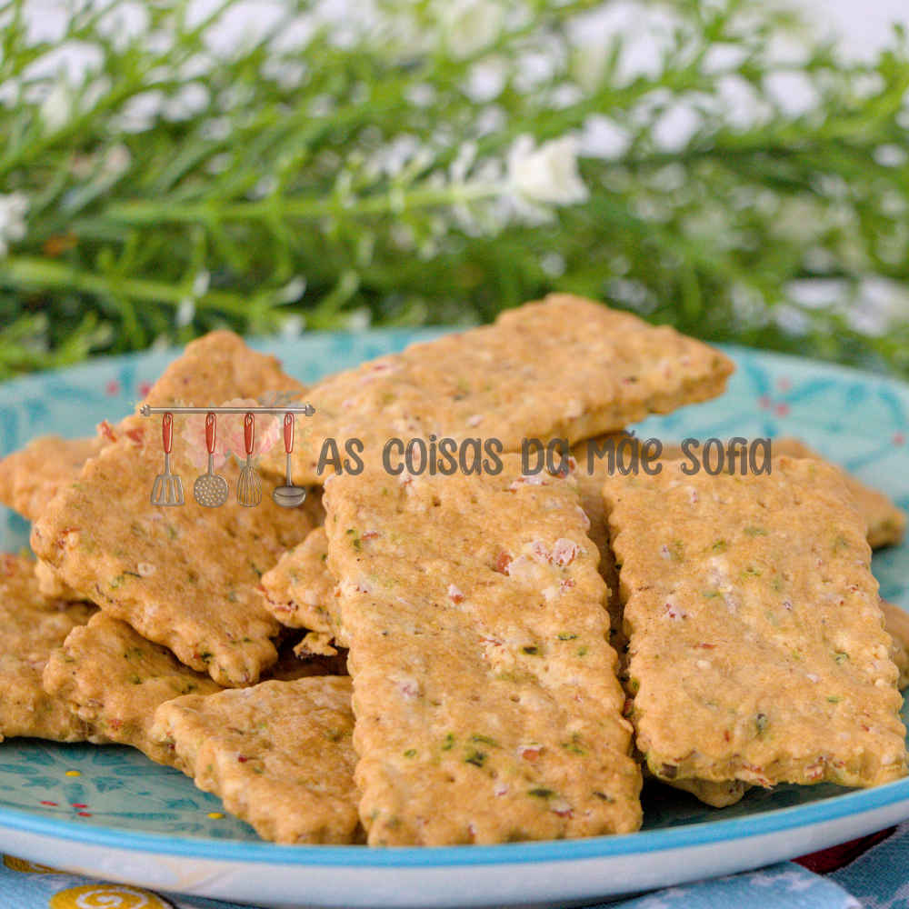 Bolachas de Presunto e Cebolinho